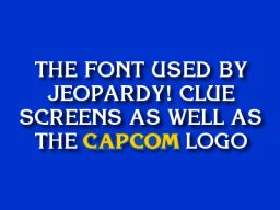 Capcom Font